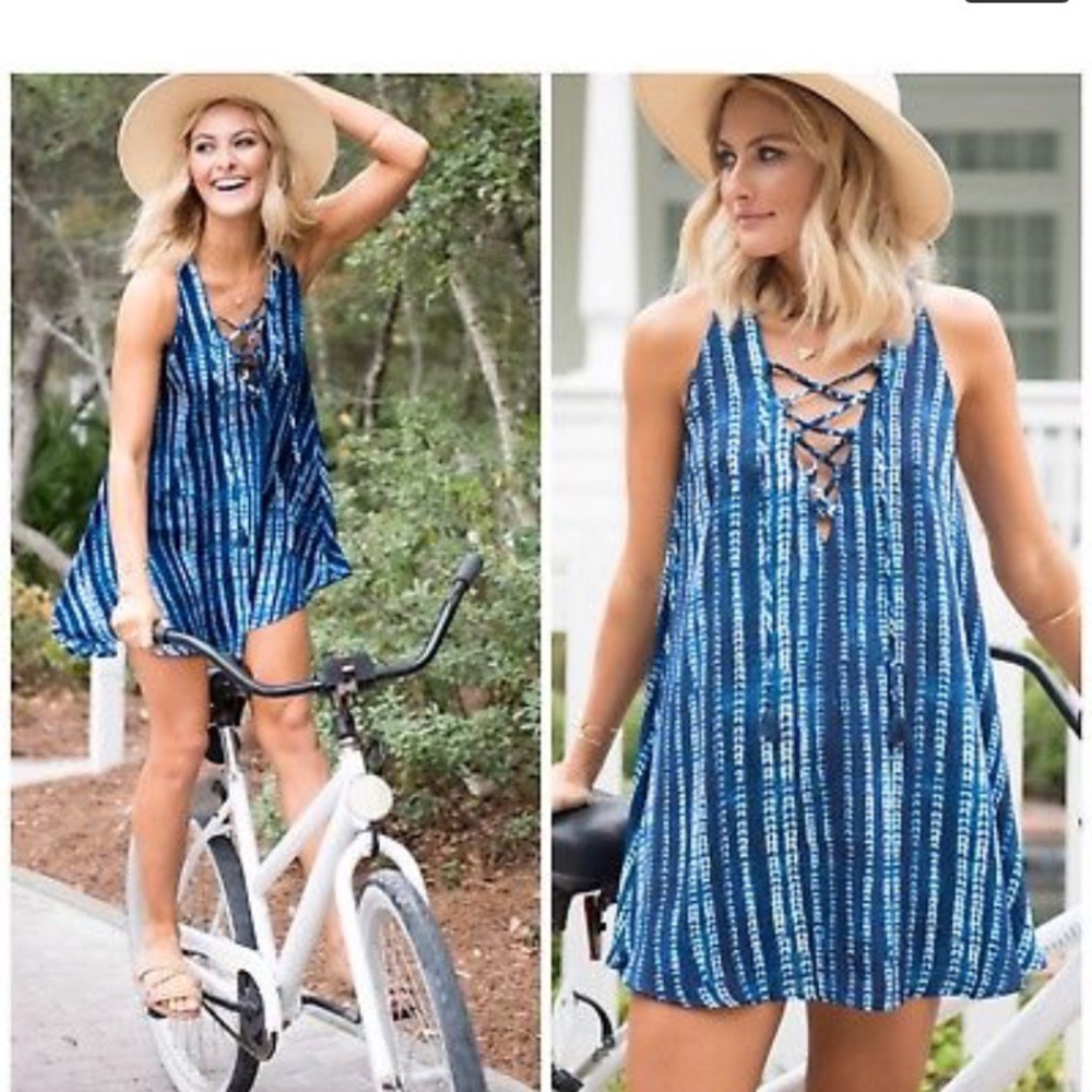 Show Me Your MuMu Rancho Mirage Lace Up Dress